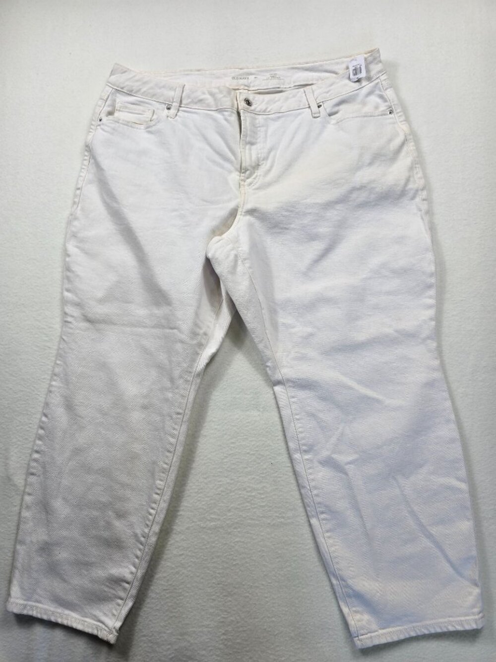 NEW Old Navy Womens Jeans 20 White High Rise OG Straight Leg